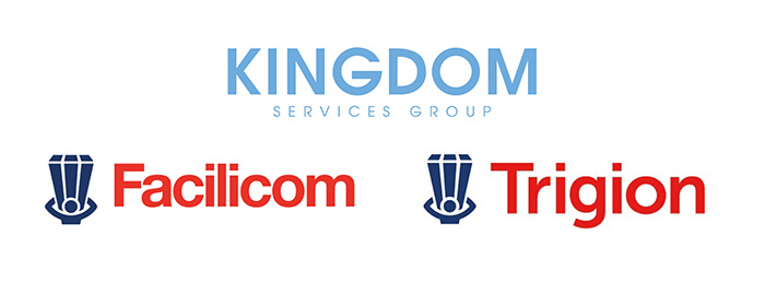 Kingdom Service Group logo, Facilicom logo, Trigion logo
